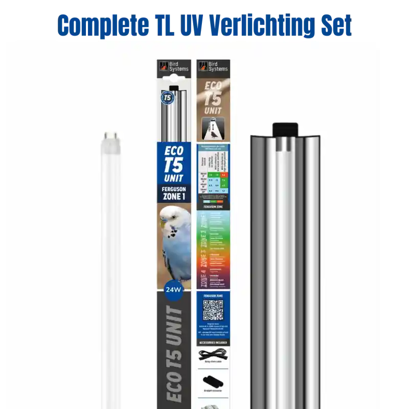Gecertificeerd Bird & Reptile Systems UV-Lamp ECO T5 Unit 570mm 24W