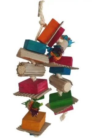 Toyzo Speelgoed met Karton voor Papegaaien 25x15 cm Direct Beschikbaar