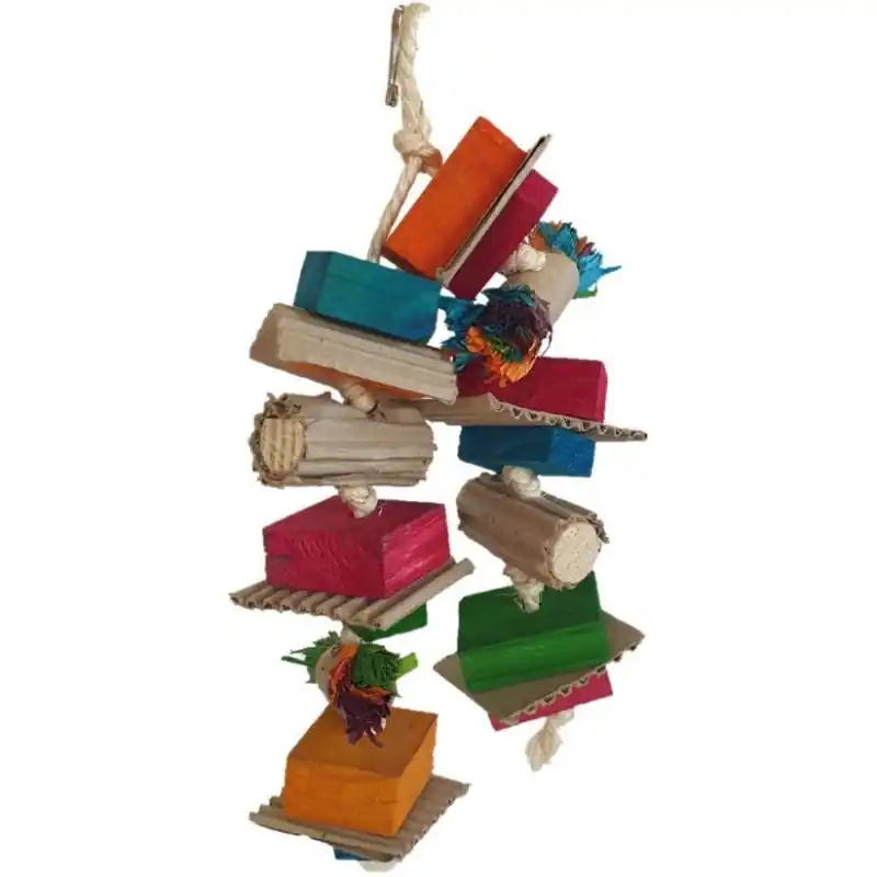 Toyzo Speelgoed met Karton voor Papegaaien 25x15 cm Direct Beschikbaar