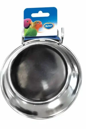 Favoriet Voerbakje RVS met haak 12 cm