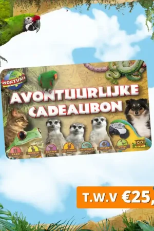 Avonturia Kadobon Cadeaubon t.w.v. 25 euro + GRATIS kadoverpakking Nu Kopen