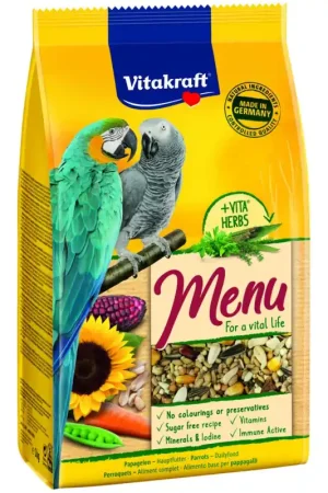 Weekendaanbieding Vitakraft Menu Papegaaien 1 kg