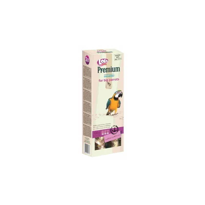 Nieuw Lolo Pets Premium smakers voor de grote papagaai