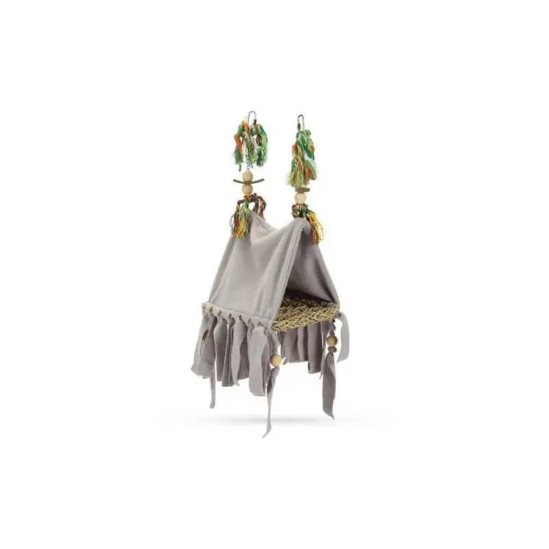 Beste Prijs Beeztees Vogeltent Ami Grijs 23x13x15 cm