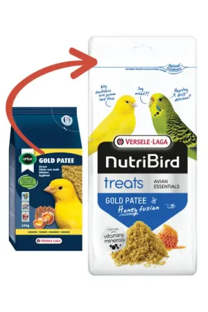 Hoge Kwaliteit NutriBird Eivoer Treats Gold Patee Honey Fusion 250g