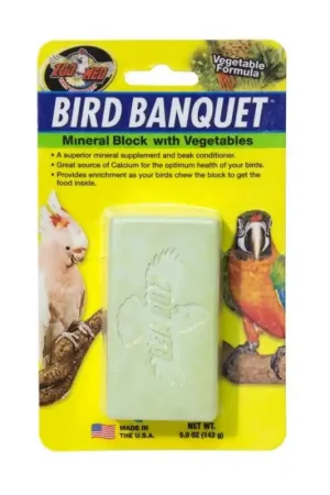 Must-Have Zoo Med Bird Banquet Block Vegetable - Large