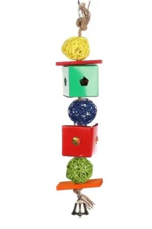 Hoge Kwaliteit Flamingo Parkietenspeelgoed Papier Cube Large