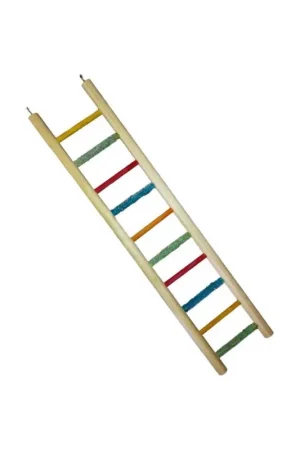 Toyzo Houten Ladder Valkparkiet 49 x 9 cm Direct Verzonden
