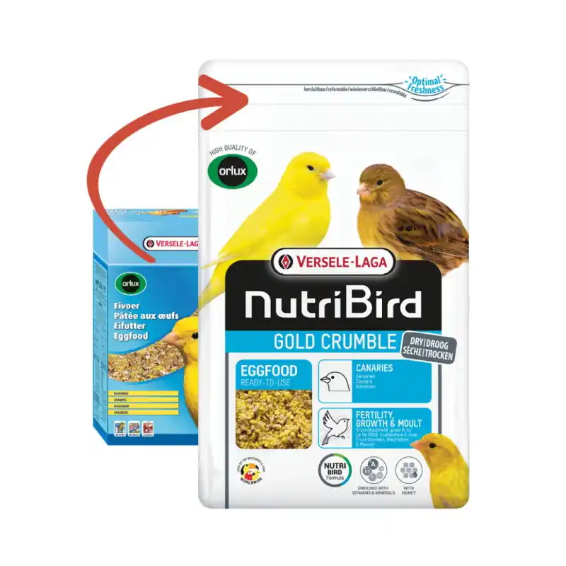 Nieuw NutriBird Eivoer Gold Crumble Kanarie 1000 gram