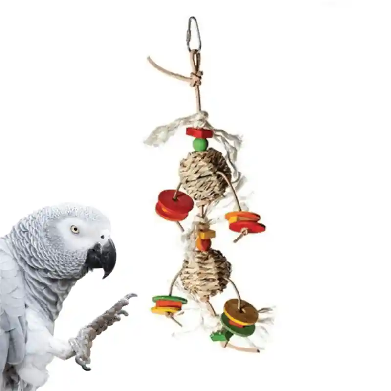 Featherland Paradise Double Grass Ball with Leather Nu Kopen