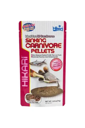 Weekendaanbieding Hikari Tropical Sinking Carnivore Pellets 74 gram