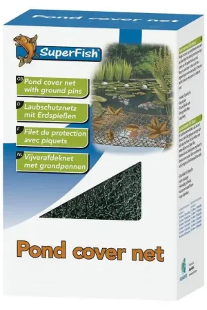Actieprijs SuperFish Vijverafdeknet 6 X 4 M inclusief 14 Pinnen