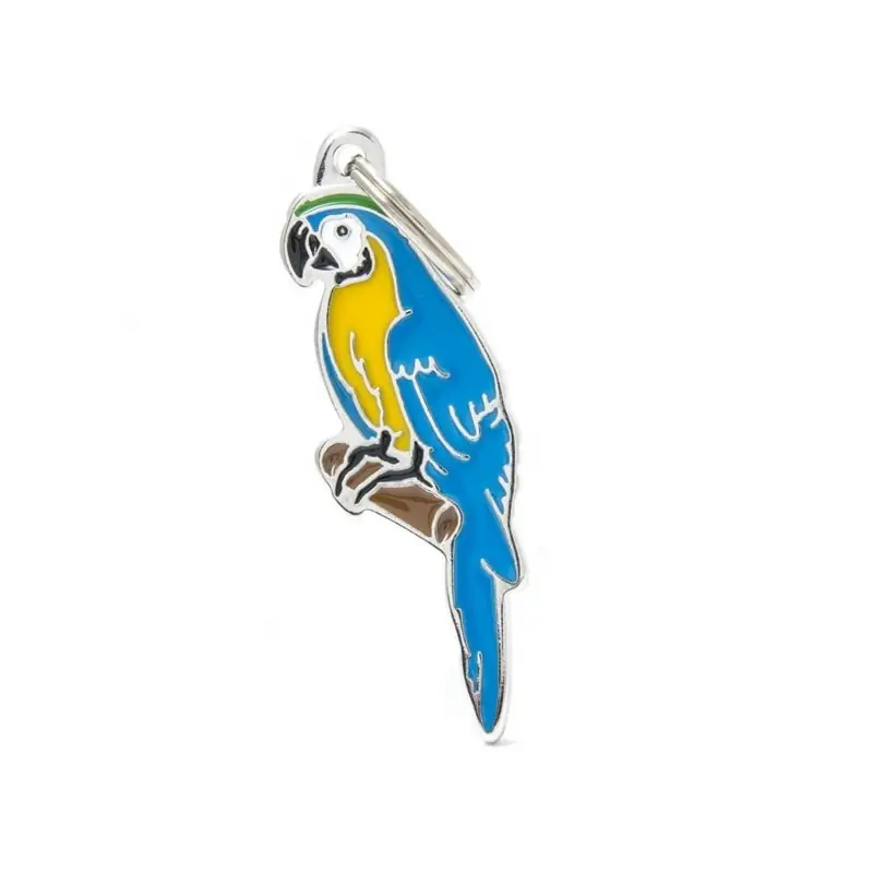 Betaalbaar MyFamily Penning Blauw-gele Ara