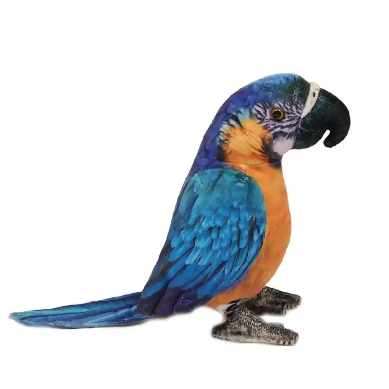 Pluche Blauwgele Ara - 20cm Premium