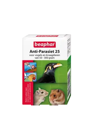 Beaphar Anti Parasiet 25 Knaagdier & Vogel 2 Pipetten Voordeelprijs