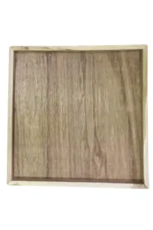Snelle Levering Back Zoo Nature Teak Plateau Large Vierkant 74x74 cm