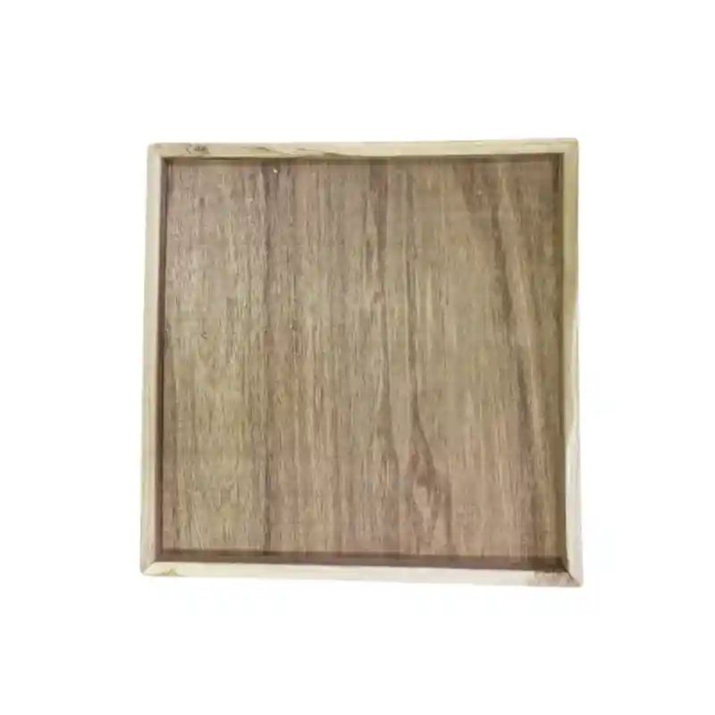 Snelle Levering Back Zoo Nature Teak Plateau Large Vierkant 74x74 cm