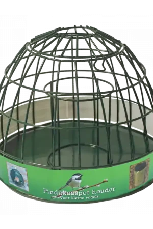 Betaalbaar De Boon Metalen Pindakaaspot Houder Kleine Vogels groen 25 x 19 cm