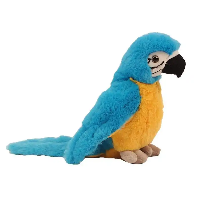 Pluche Soft Blauwgele Ara - 20cm Merkproduct