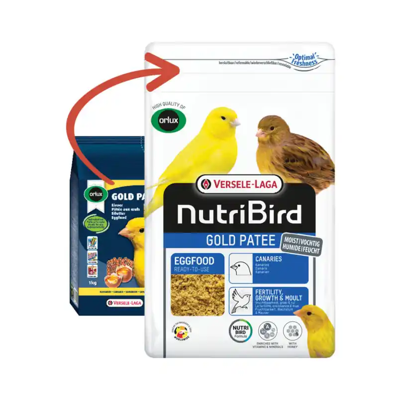 NutriBird Eivoer Gold Patee Kanaries 1000gram Dagaanbieding