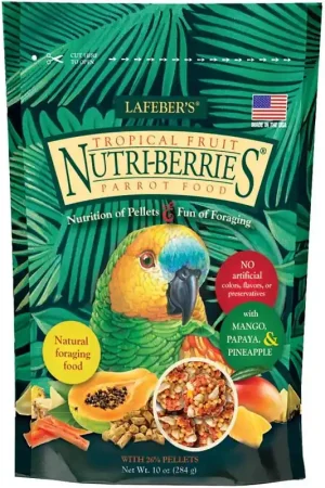 Populair Lafeber Nutri-Berries Tropical Fruit - Papegaai 284 gram