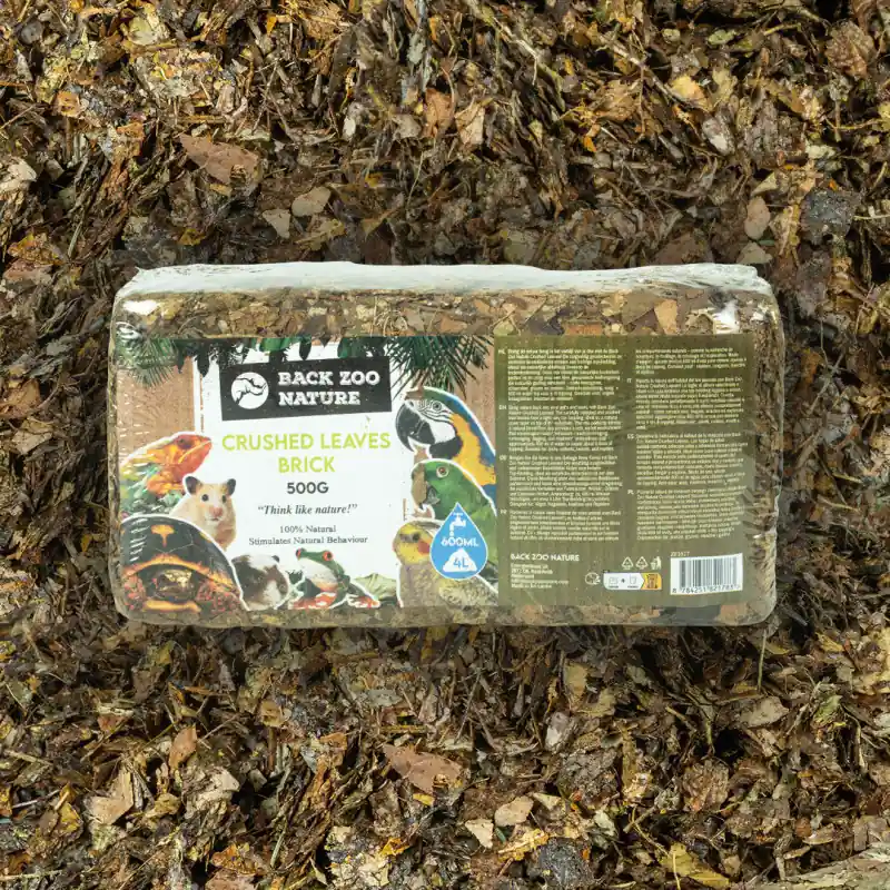 Beperkte Voorraad Back Zoo Nature Crushed Leaves Brick 500 gr (4L)