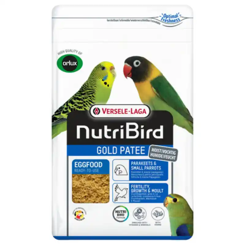 Betrouwbaar Nutribird Gold Patee Parkieten en Kleine Papegaaien 5 kg