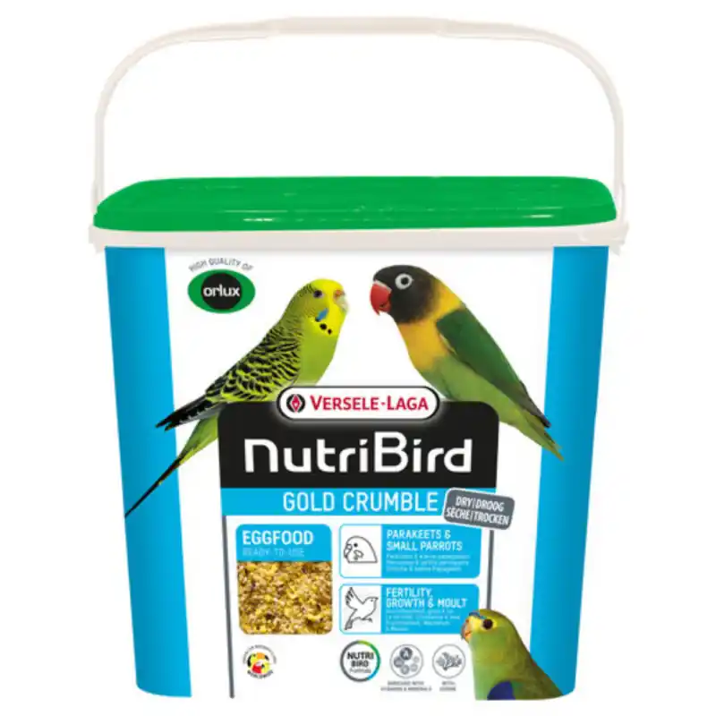 Weekendaanbieding Nutribird Gold Crumble Parkieten en Kleine Papegaaien 4 kg