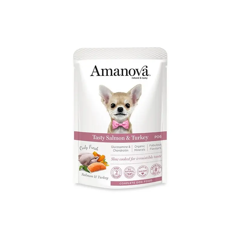 Weekendaanbieding Amanova Adult Tasty Salmon & Turkey 100 gram