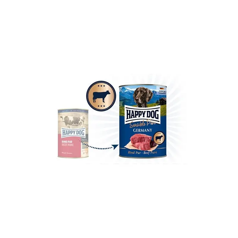 Happy Dog Blik Sensible Pure Germany Rund 400 gram Lage Kosten