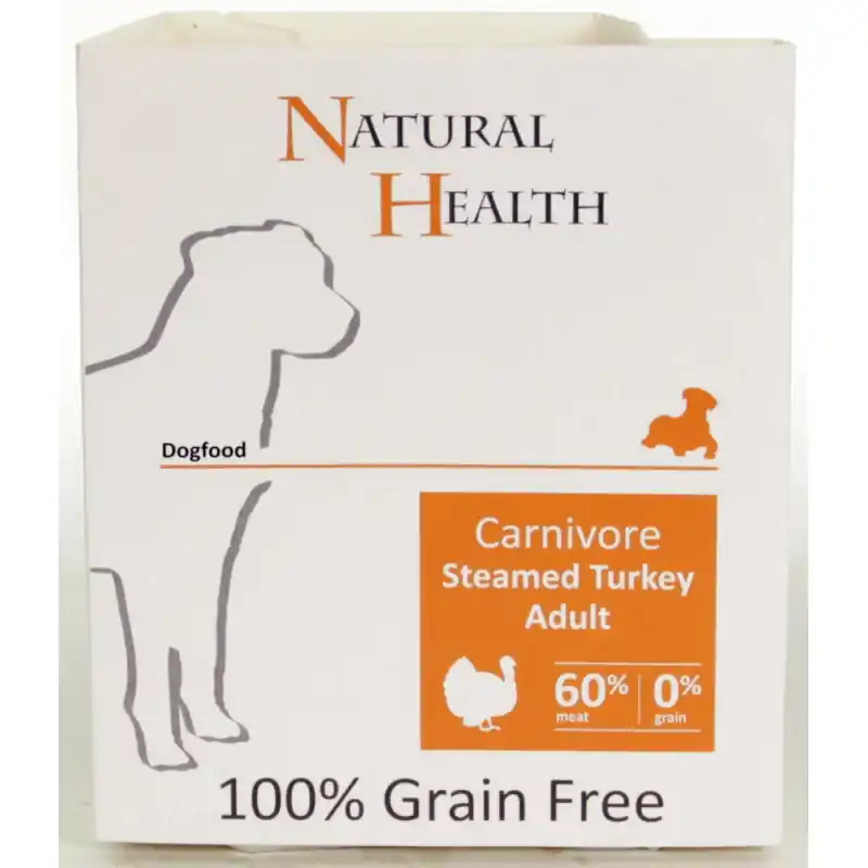 Natural Health Steamed Carnivore Turkey 400 Gram Finale Uitverkoop