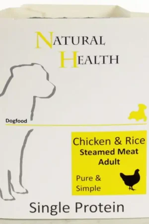 Tijdelijk Beschikbaar Natural Health Steamed Chicken & Rice 400 Gram