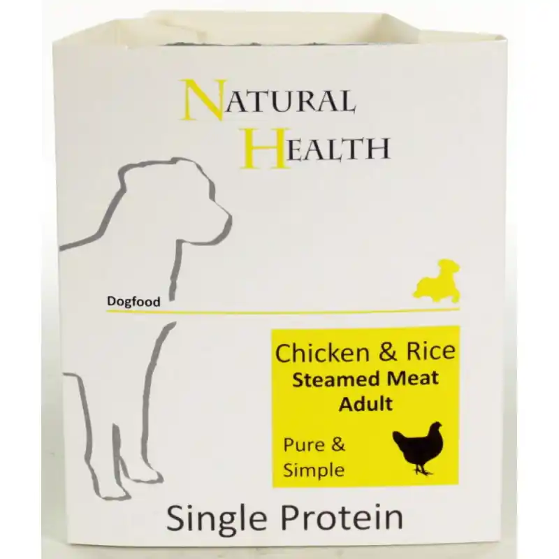 Tijdelijk Beschikbaar Natural Health Steamed Chicken & Rice 400 Gram