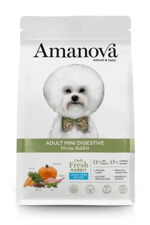 Amanova Adult Mini Digestive Rabbit 2 kg Gereduceerde Prijs