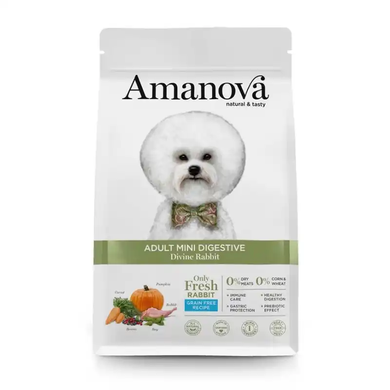 Amanova Adult Mini Digestive Rabbit 2 kg Gereduceerde Prijs