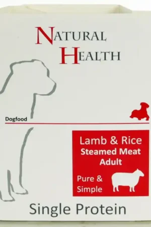 Flitsaanbieding Natural Health Steamed Lamb & Rice 400 Gram