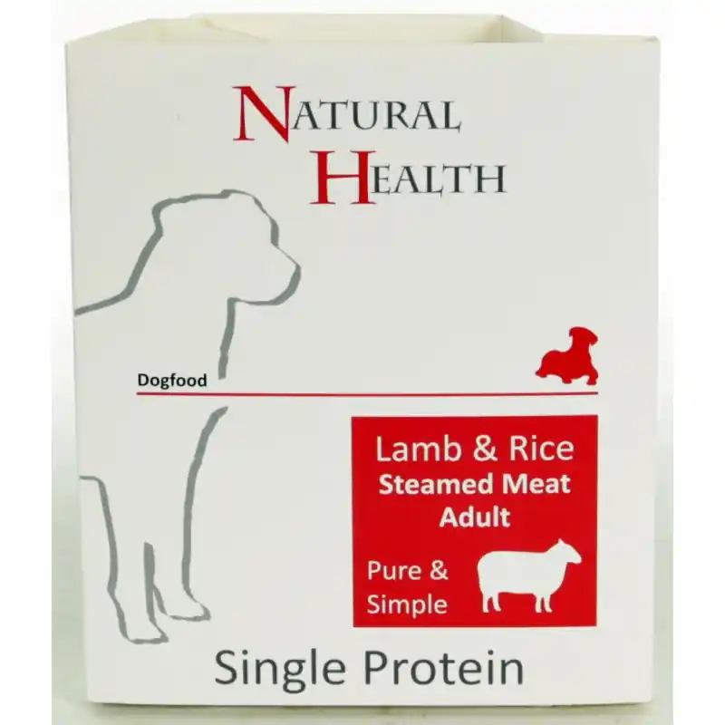Flitsaanbieding Natural Health Steamed Lamb & Rice 400 Gram