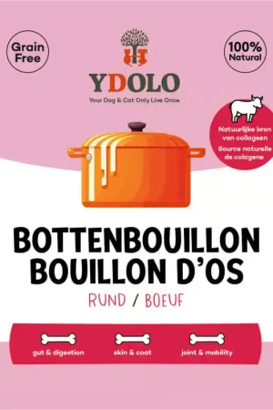 Express Levering YDOLO Bottenbouillon voor Honden Rund 230 ml