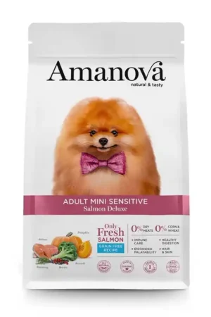 Amanova Adult Mini Sensitive Salmon Deluxe 2 kg Fabrieksprijs