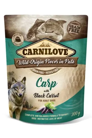 Carnilove Pouch Carp with Black Carrot 300 gram Beperkt Aanbod