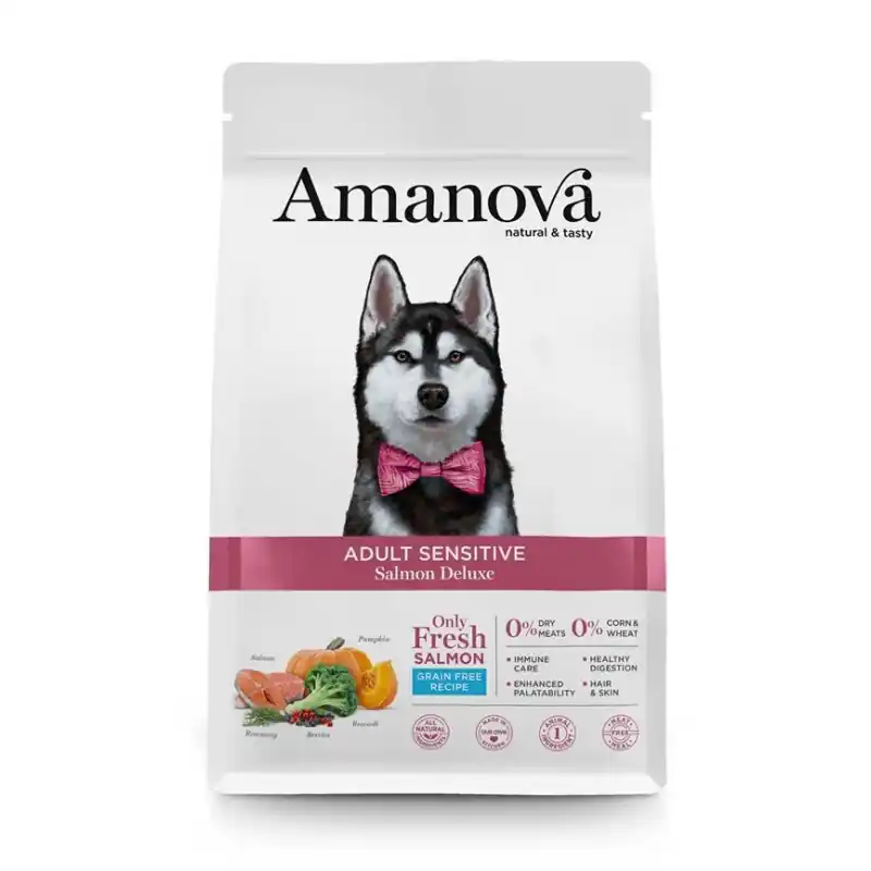 Amanova Adult Sensitive Salmon Deluxe 2 kg Alleen Vandaag