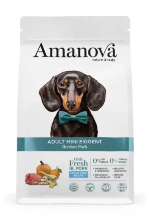 Amanova Adult Mini Exigent Iberian Pork 7 kg Fabrieksprijs