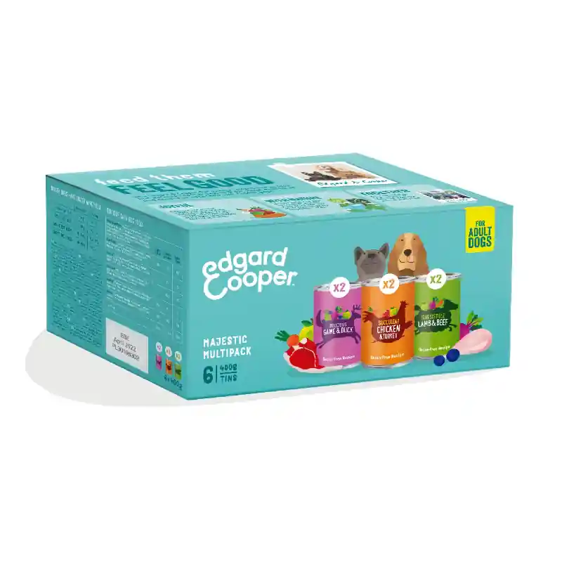 Snelle Levering Edgard & Cooper Hond Multipack 6x400 Gram