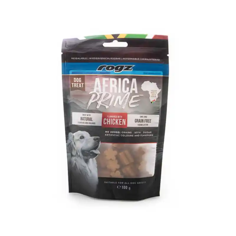 Rogz Hondensnacks Africa Kip 100gr Speciale Aanbieding