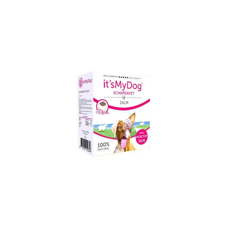 Beperkte Voorraad It‘s My Dog Schapenvet Zalm 40 stuks