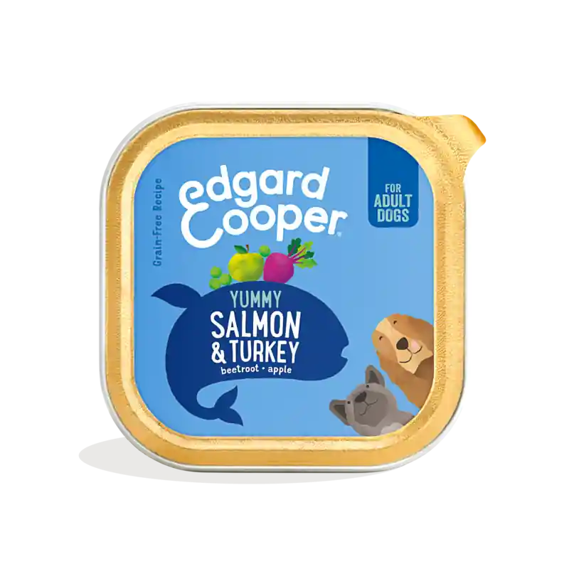 Finale Uitverkoop Edgard & Cooper Zalm & Kalkoen Adult 150 gram