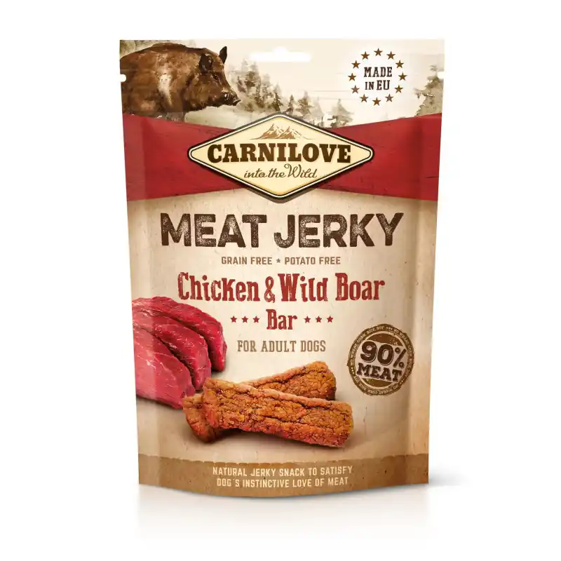 Carnilove Jerky Chicken & Wild Boar 100 gram Snelle Levering
