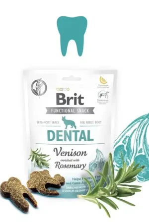 Koop Online Brit Functional Snack Dental Venison 150 gr