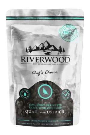 Op = Op Riverwood Semi Moist Snack Kwartel & Struisvogel 200 gr