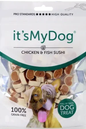 Beste Prijs It‘s My Dog Kip & Vis Sushi 85 gram